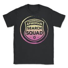 Load image into Gallery viewer, Afikoman Search Squad Shirt, Jewish Holiday Funny Seder Gift, Jews - Unisex T-Shirt - Black