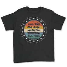 Load image into Gallery viewer, Trucks Shirt, Construction Trucks Tee, Trucks Lover Birthday Gift, - Youth Tee - Black