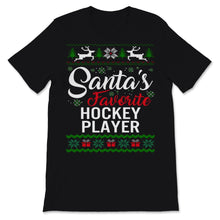 Load image into Gallery viewer, Santas Favorite Hockey Player Christmas Ugly Sweater