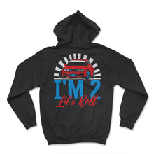 Load image into Gallery viewer, I'm Two Let's Roll Shirt, Future Race Driver Tee, Race Lover Birthday - Hoodie - Black