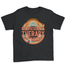 Load image into Gallery viewer, Occupational Therapy Shirt, Passion Purpose Possibility Tee, OT Gift - Youth Tee - Black