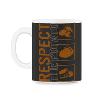 Load image into Gallery viewer, Potato Vegetable Shirt, Respect The Potato Tee, Vegetable Lover Gift, - 11oz Mug - Black on White
