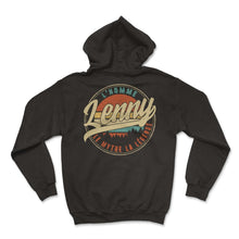 Load image into Gallery viewer, Lenny L'homme Le Mythe La Légende Humour T Shirt copy - Hoodie - Black