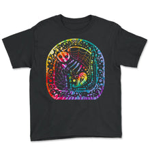 Load image into Gallery viewer, Dia De Los Muertos Shirt, Cat Sugar Skull Tee, Dead Cat Lover Animal - Youth Tee - Black