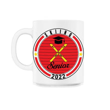 Load image into Gallery viewer, Skiing Senior 2022 Player Graduation Class of 2022 T Shirt - 11oz Mug - White