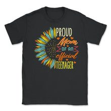 Load image into Gallery viewer, Proud Mom Of An Official Teenager Shirt, Mother's Day Gift Sunflower, - Unisex T-Shirt - Black