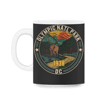 Load image into Gallery viewer, Olympic National Park Shirt, Washington D.C. 1938 Retro Park Vintage - 11oz Mug - Black on White