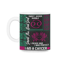 Load image into Gallery viewer, Zodiac Sign Shirt, I Am A Cancer Zodiac Sign Tee, Horoscope Astrology - 11oz Mug - Black on White