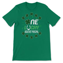 Load image into Gallery viewer, Funny St Patricks Day Gift for PreK Kinder One Lucky Assistant - Unisex T-Shirt - Kelly Green