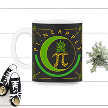 Load image into Gallery viewer, Cute Pi Day Shirt Pineapple Fruit Lover Math Teacher Student - 11oz Mug - Black on White