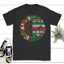 Load image into Gallery viewer, Everyone's A Bit Irish On St Patrick's Day, St. Patricks Day Shirt, - Unisex T-Shirt - Black