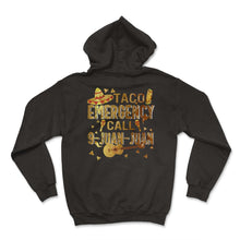 Load image into Gallery viewer, Taco Emergency Call 9 Juan Juan Cinco de Mayo Guitar Mexico Men - Hoodie - Black