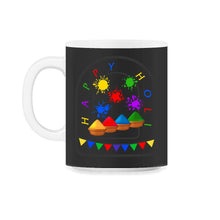 Load image into Gallery viewer, Happy Holi Festival Shirt, Festival Of Colors, Holi Festival Lover - 11oz Mug - Black on White