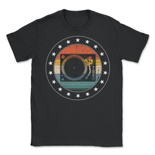 Load image into Gallery viewer, DJ Turntable And Speaker Set, Men's Shirt and Infant Bodysuit, - Unisex T-Shirt - Black