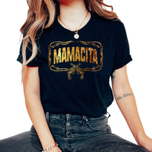 Load image into Gallery viewer, Womens Mamacita Aztec Cinco De Mayo Country Side Guns Mexican Fiesta - Unisex T-Shirt - Black