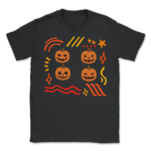 Load image into Gallery viewer, Halloween Shirt, Cute Hello Pumpkin Spooky Lover Gift, Halloween - Unisex T-Shirt - Black