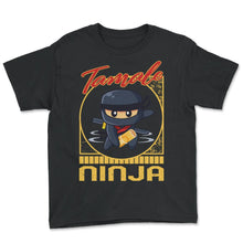 Load image into Gallery viewer, Mexican Shirt, Tamale Ninja Tee, Latino Tamales Maker Lover Christmas - Youth Tee - Black