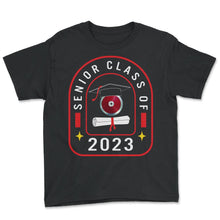 Load image into Gallery viewer, Class Of 2023 Senior Discus Throwing Graduation Gift T Shirt - Youth Tee - Black