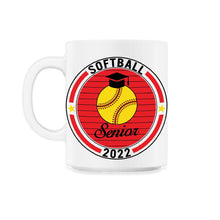Load image into Gallery viewer, Softball Senior 2022 T-Shirt - 11oz Mug - White