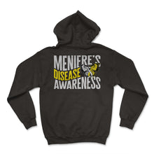 Load image into Gallery viewer, Meniere’s Disease Awareness Shirt, Meniere's Butterfly Yellow Ribbon - Hoodie - Black