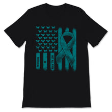 Load image into Gallery viewer, Not All Pain Is Physical PTSD Teal Awareness Ribbon USA American Flag