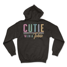 Load image into Gallery viewer, Feeding Tube Awareness Shirt, Cutie With A Tubie Tee, Kids Feeding - Hoodie - Black