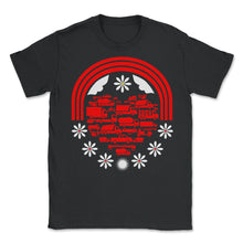 Load image into Gallery viewer, Heart of Trucks Shirt, Construction Trucks Tee, Trucks Lover Birthday - Unisex T-Shirt - Black