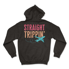 Load image into Gallery viewer, Straight Trippin Shirt, Vacation Mode Funny Traveler Airport Vacation - Hoodie - Black