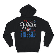 Load image into Gallery viewer, Red White & Blessed 4th of July Cute Patriotic America USA Flag