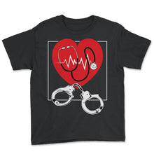 Load image into Gallery viewer, Nurse Shirt, Correctional Nurse Tee, RN Gift Ideas, Jail Registered - Youth Tee - Black