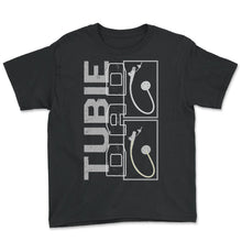 Load image into Gallery viewer, Feeding Tube Awareness Shirt, Tubie Dad Tee, Healthcare Nurse - Youth Tee - Black
