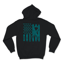 Load image into Gallery viewer, Not All Pain Is Physical PTSD Teal Awareness Ribbon USA American Flag