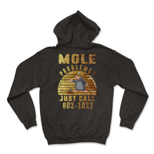 Load image into Gallery viewer, Vintage Mole Day Mole Problems Just Call Avogadro's Number 602 1023 - Hoodie - Black