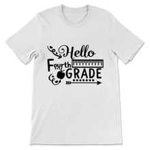 Load image into Gallery viewer, Hello Fourth Grade Student Teacher Back To School Hippie Ruler Gift
