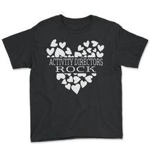 Load image into Gallery viewer, Activity Professionals Shirt, Activity Directors Rock Week Tee, - Youth Tee - Black