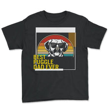 Load image into Gallery viewer, Best Puggle Dad Ever T Shirt - Youth Tee - Black
