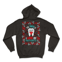 Load image into Gallery viewer, Dentist Shirt, The Tooth Is I Love My Patient Floral Tee, Funny - Hoodie - Black
