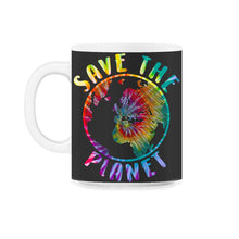 Load image into Gallery viewer, Save The Planet Shirt, Save The Planet Rainbow Butterfly Tee, - 11oz Mug - Black on White