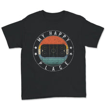 Load image into Gallery viewer, My Happy Place Hockey, Hockey Rink, Hockey Youth Short Sleeve T-Shirt