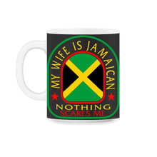 Load image into Gallery viewer, Jamaica Shirt, My Wife Is Jamaican Flag Funny Tee, Independence - 11oz Mug - Black on White