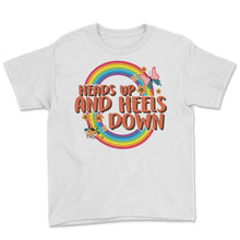 Load image into Gallery viewer, Horse Shirt, Heads Up And Heels Down Tee, Horseback Riding Gift,