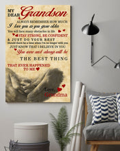 Load image into Gallery viewer, Grandma I Love You Grandson Mama Poster Portrait Canvas Print for Grandson Boy Kid or Birthday Christmas Or Mother's Day Gift