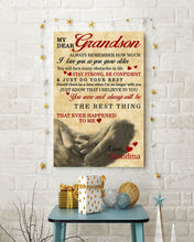 Load image into Gallery viewer, Grandma I Love You Grandson Mama Poster Portrait Canvas Print for Grandson Boy Kid or Birthday Christmas Or Mother's Day Gift
