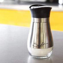 Load image into Gallery viewer, Salt and Pepper Shakers Stainless Steel Glass Set BPA Free, 4oz - spkt