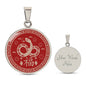 Year of the Snake Necklace - Chinese New Year Good Luck Charm Pendant