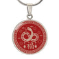 Year of the Snake Necklace - Chinese New Year Good Luck Charm Pendant