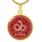 Year of the Snake Necklace - Chinese New Year Good Luck Charm Pendant