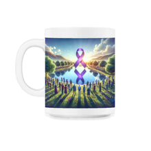 Load image into Gallery viewer, ALS Awareness Reflections Hope and Support T Shirt - 11oz Mug - White
