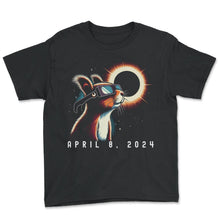 Load image into Gallery viewer, April 8 2024 Eclipse T Shirt - Youth Tee - Black
