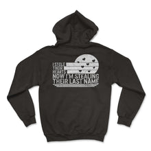Load image into Gallery viewer, Adoptive Parent Shirt, I Stole Their Hearts Now I'm Stealing Their - Hoodie - Black
